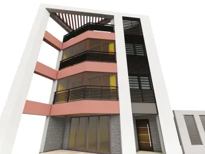 Office building-Building -Administrative structure 3D model