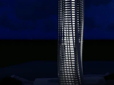 Torre Generali City Life Milano By Zaha Hadid 3D model