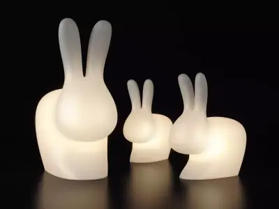 Rabbit Lamps Free 3D model