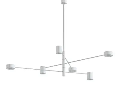 SUNSHINE chandelier with five lights 3D model