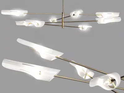 Crystal Chandelier 3D model 6