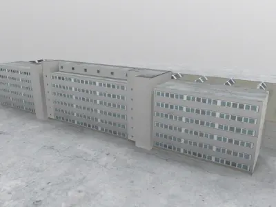 EDDF Cargo Terminal 1 Low-poly 3D model