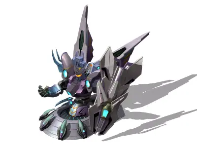 Future World - Mechanical and Mechanical Statue 03 3D model