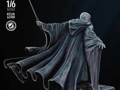 STAR WARS Mace Windu Sculpture Tested for 3D Printing  3D print model