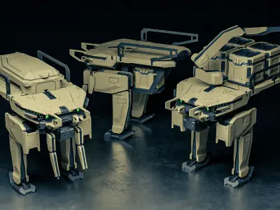 LIFTBOT mech  3D print model