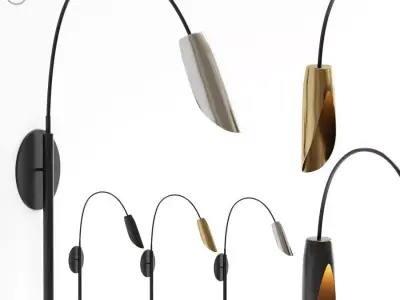 Hinkley Bowery Steel LED Wall Sconce 3D model