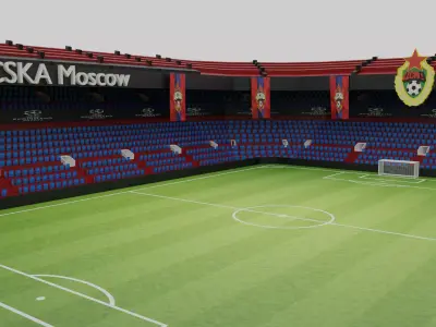 CSKA Moscow Football Stadium Low-poly 3D model