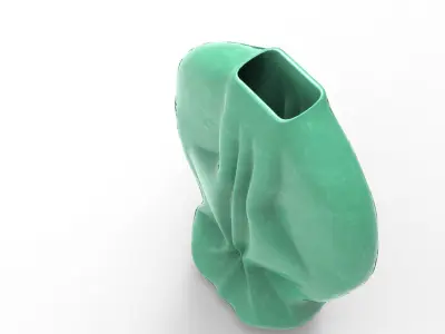 Swan Vase Low-poly 3D model