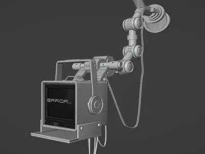 Cartoon Stylized Computer Monitor  3D model