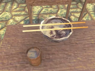 PSX Ramen Table Soup 3D model