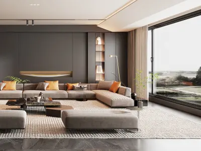 living room 3D model