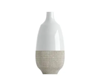 Embossed Glazed Vase 3D model