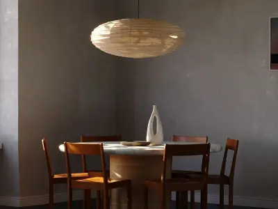 Akari 95EN Lamp by Isamu Noguchi 3D model