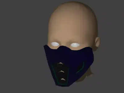 Subzero Mask Lowpoly Low-poly 3D model