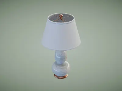 Vase Glass Table Lamp Low-poly 3D model