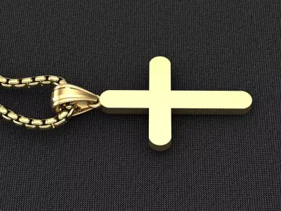 Cross Light Gold 3CP077 3DM STL 3D model