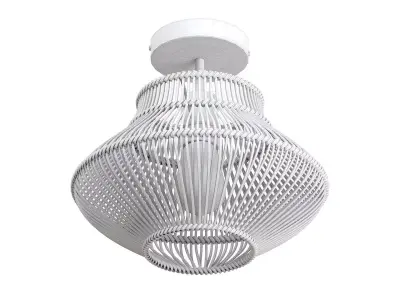 Dark Neher Rattan Semi Flush Mount 3D model