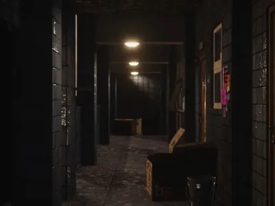 Modular Exterior Apartments - Assets Pack Low-poly 3D model