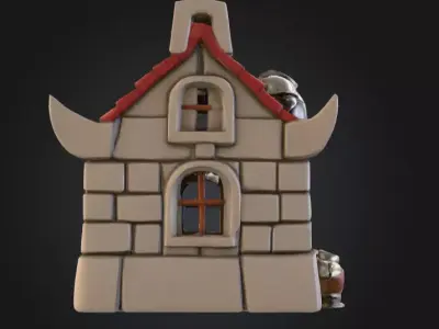 Armory Haven House Low-poly 3D model