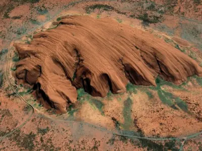 Uluru Ayers Rock 3D model Low-poly 3D model