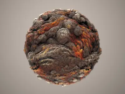 10 Materials Lava Seamless PBR Volume 2 Texture