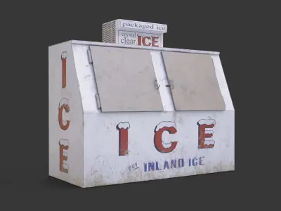 Ice Merchandiser Low-poly 3D model