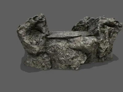 Stairs stone staircase Low-poly 3D model buy