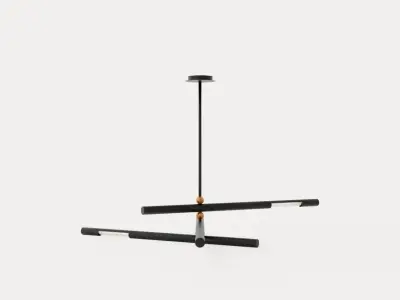 Hendrix Chandelier - Dark Bronze Low-poly 3D model
