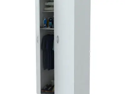 Laricina-white Cannady Armoire 3D model