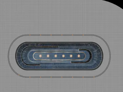 Modern Waterscape 3D model