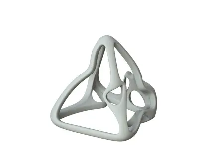 SciFi Cube Object No 62813 Low Poly Shape Low-poly 3D model