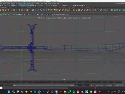 mihawk sword YOUR FROM ONEPICES Low-poly 3D model
