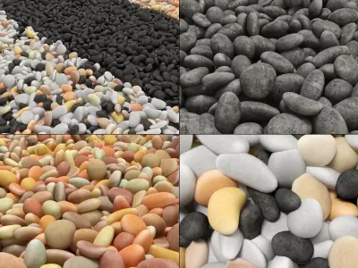 Pebble oval low n5 3D model