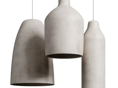 nyra wabi sabi pendant light Low-poly 3D model