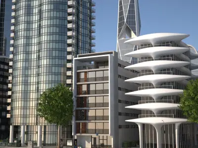 City KC8 Low-poly 3D model