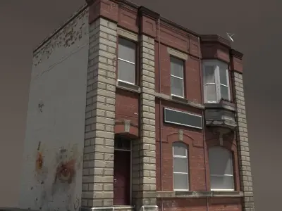 Apartment House Low Poly 3d Model 152 Low-poly 3D model