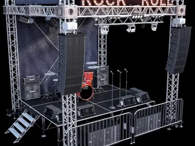 Mini Concert Stage 2 3D model
