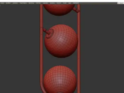 Sircle Triple Pendant Light Low-poly 3D model