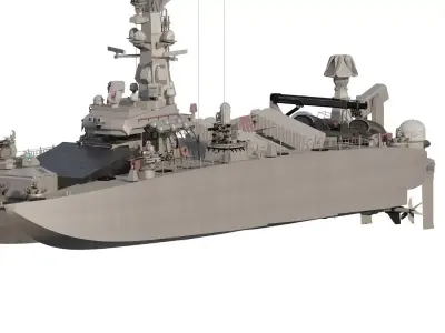 NATO  FAST ATTACK MISSILE BOAT 3D model