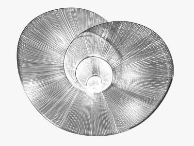 Terzani epoque chandelier 3D model