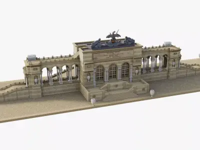 Gloriette Cafe Austria 3D model