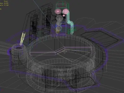 Space Warehouse - Ground Warehouse Door 02 3D model
