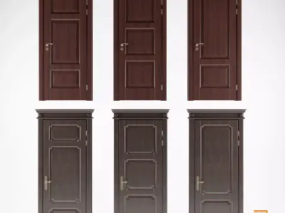 Classic collection Domberg walnut 3D model