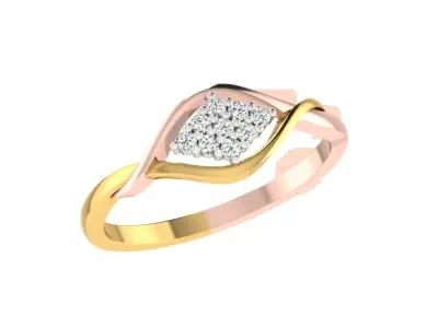 Solitaire Women Engagement Wedding Band Rings 3D print model buy
