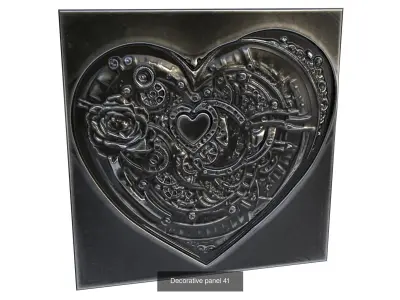 Collection of decorative panels 03 3D Model Pack