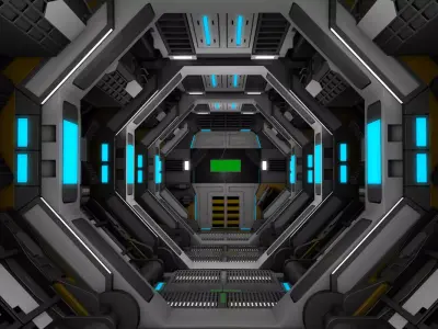 Sci Fi Corridor  3D model