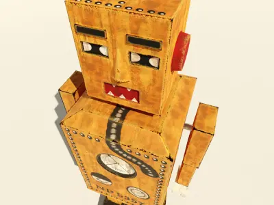 Toy Robot Liliput Low-poly 3D model