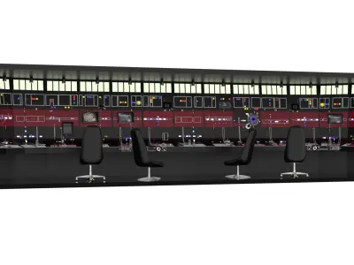 Set 3ac - Full Control Panels Wall 1-18 scale Kenner Hasbro 3D Model Pack