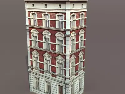 Apartment House Low-poly 3D model
