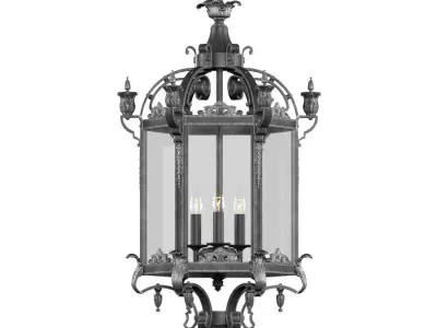 Streetlight Pendant Restoration Hardware 3D model
